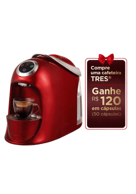 Cafeteira Espresso Versa Vermelha Automatica - TRES 3 Coracoes